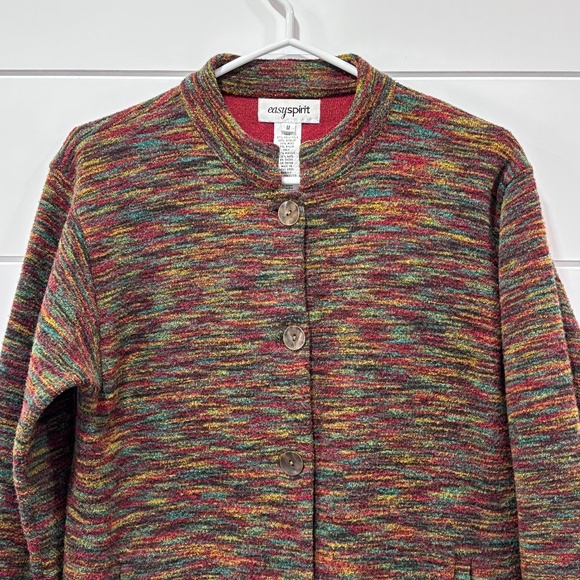 Vintage Easy Spirit made in Hong Kong wool blend button up jacket size M - Picture 1 of 16